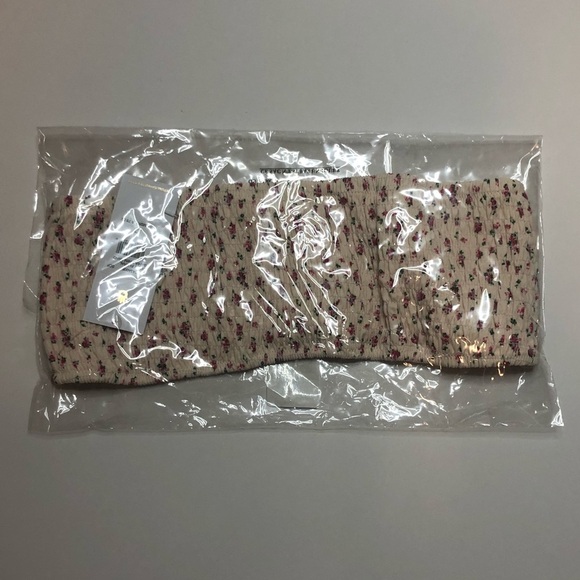 Spiritual Gangster Floral Strapless Bikini Top Size Large - Picture 4 of 7